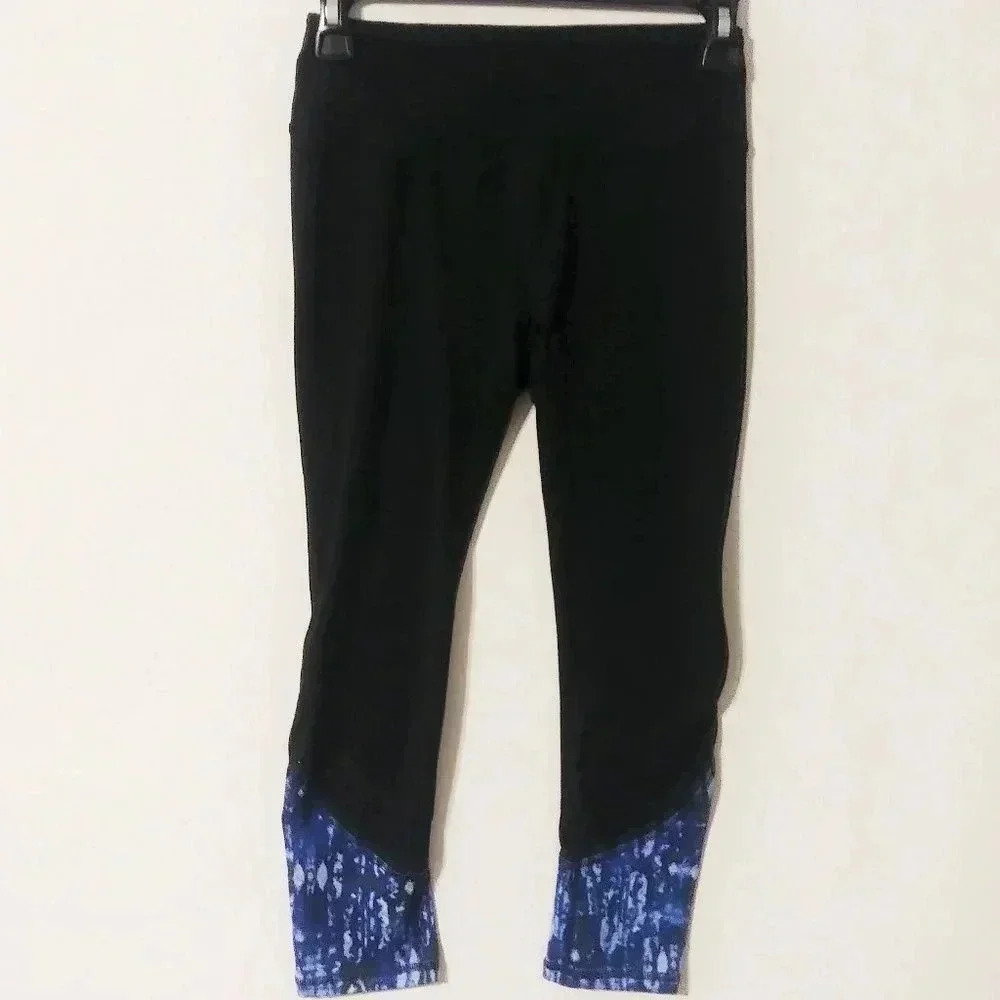 Gaiam  Black Mesh‎ Bottom Yoga Pants XS